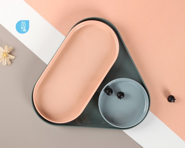 幾何創意置物(wù)盤套裝(zhuang)-5405